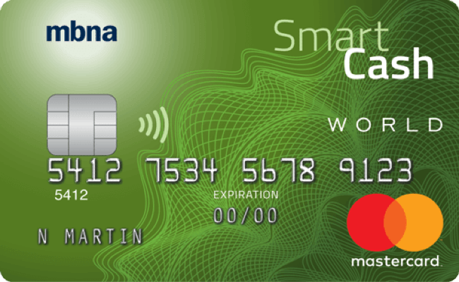 mbna smart cash world mastercard