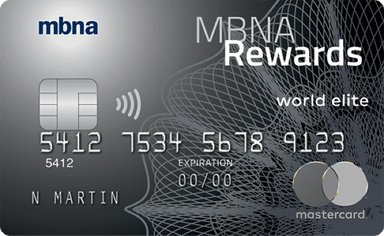 MBNA Rewards World Elite® Mastercard®