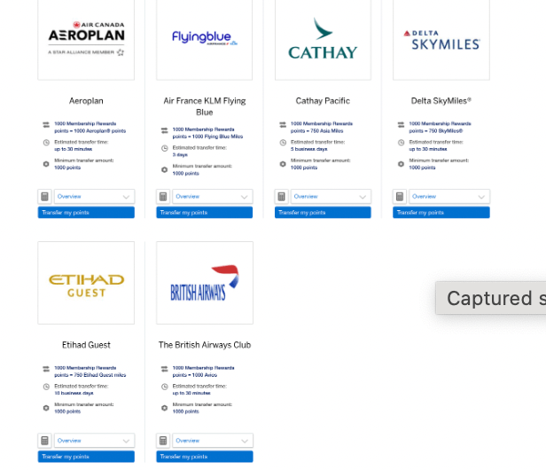 Amex airline partners